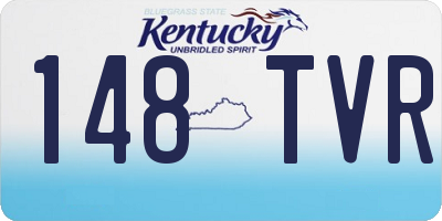 KY license plate 148TVR