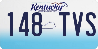 KY license plate 148TVS