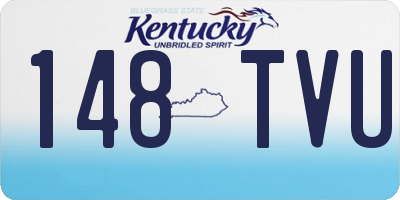 KY license plate 148TVU