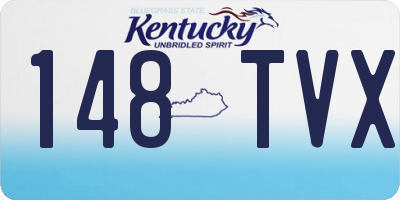 KY license plate 148TVX