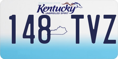 KY license plate 148TVZ