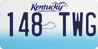 KY license plate 148TWG