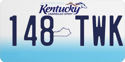 KY license plate 148TWK