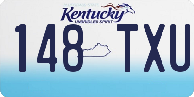 KY license plate 148TXU
