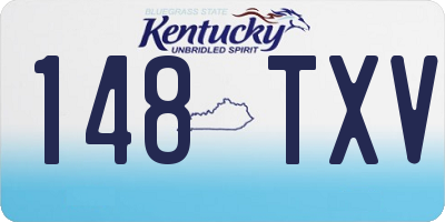 KY license plate 148TXV