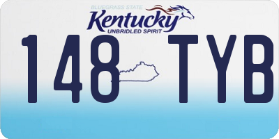 KY license plate 148TYB