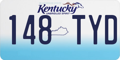 KY license plate 148TYD