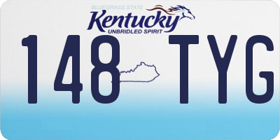 KY license plate 148TYG