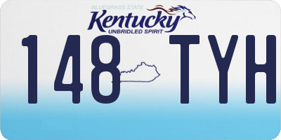KY license plate 148TYH