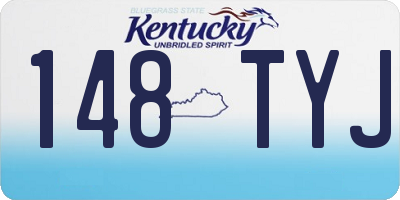 KY license plate 148TYJ
