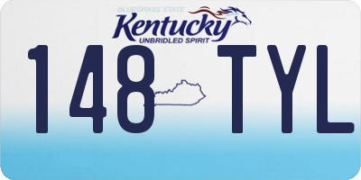 KY license plate 148TYL
