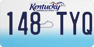 KY license plate 148TYQ
