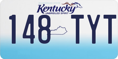 KY license plate 148TYT