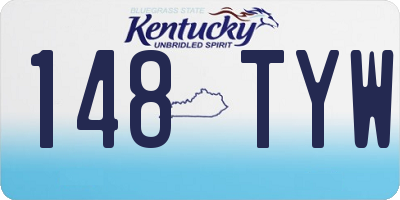 KY license plate 148TYW