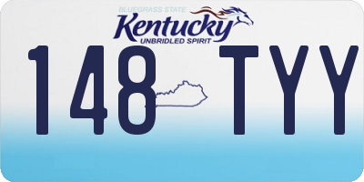 KY license plate 148TYY