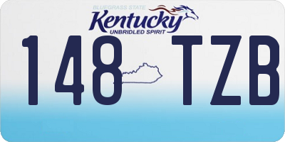 KY license plate 148TZB