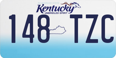 KY license plate 148TZC