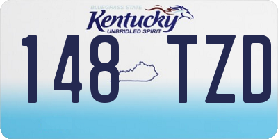 KY license plate 148TZD