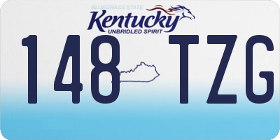 KY license plate 148TZG