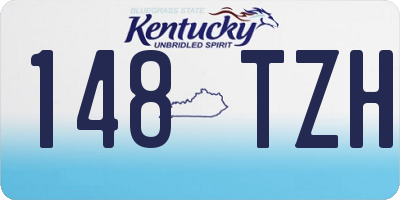 KY license plate 148TZH