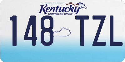 KY license plate 148TZL