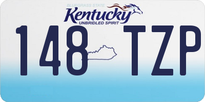 KY license plate 148TZP