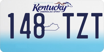 KY license plate 148TZT