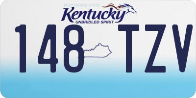 KY license plate 148TZV