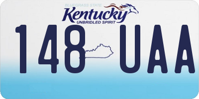 KY license plate 148UAA