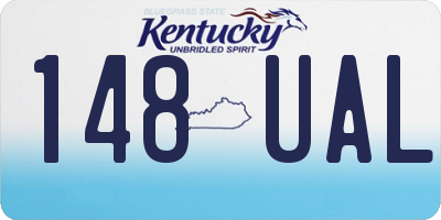 KY license plate 148UAL