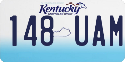 KY license plate 148UAM
