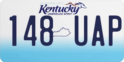 KY license plate 148UAP