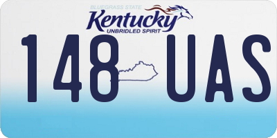 KY license plate 148UAS