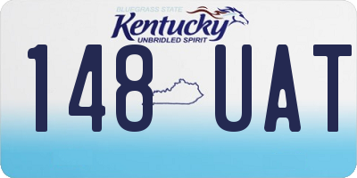 KY license plate 148UAT