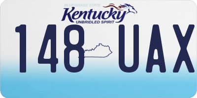 KY license plate 148UAX