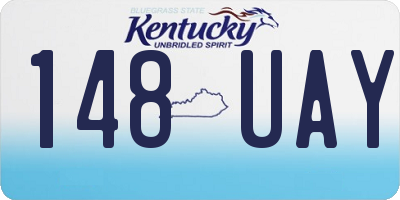 KY license plate 148UAY