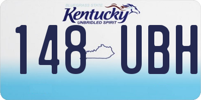 KY license plate 148UBH