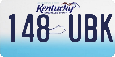 KY license plate 148UBK