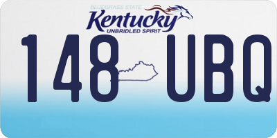 KY license plate 148UBQ