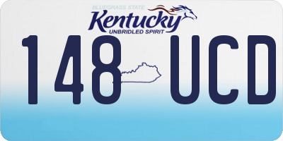 KY license plate 148UCD