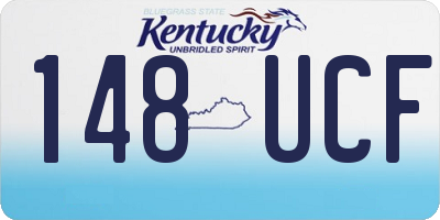 KY license plate 148UCF