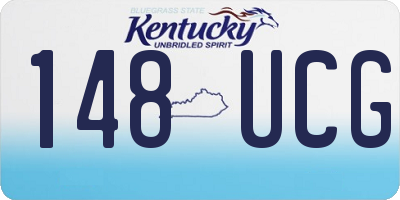 KY license plate 148UCG