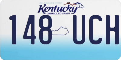 KY license plate 148UCH