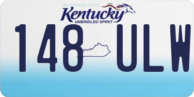 KY license plate 148ULW