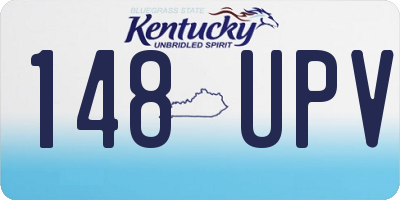 KY license plate 148UPV