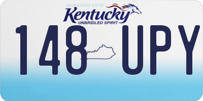 KY license plate 148UPY
