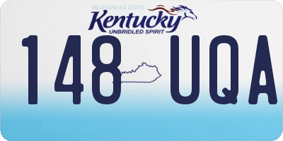 KY license plate 148UQA