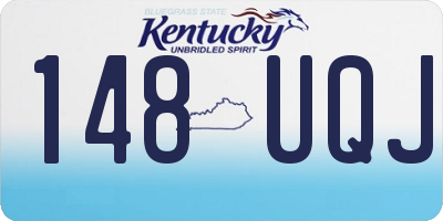 KY license plate 148UQJ