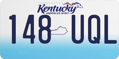 KY license plate 148UQL