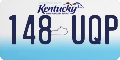 KY license plate 148UQP
